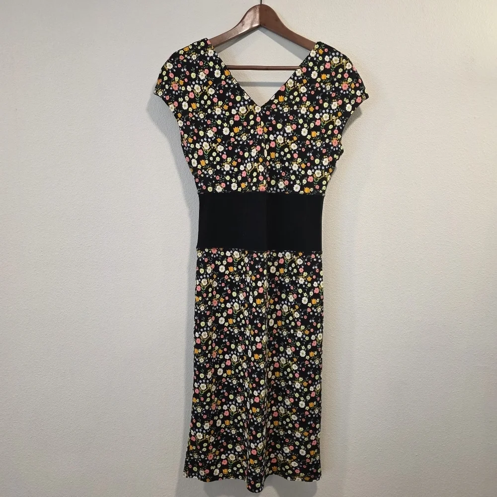 Tory Burch Julillet Ditzy Floral Midi Sheath Dress